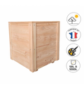 Jardinière urbaine carrée en bois