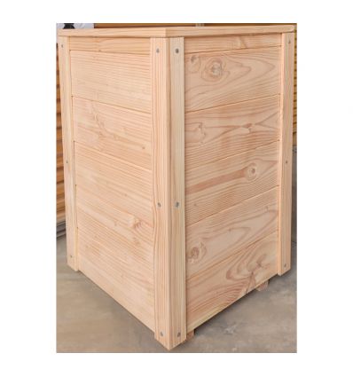 Jardinière urbaine carrée en bois