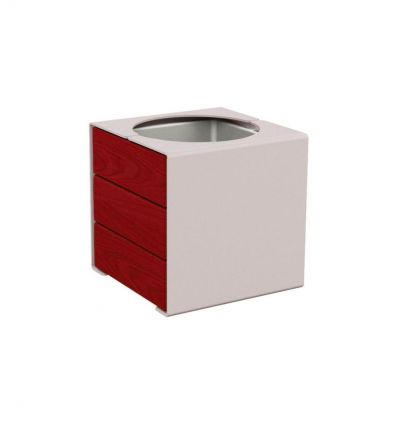 Jardinière urbaine cube en acier ou acier/bois