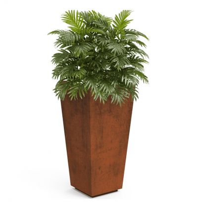 Jardinière urbaine en acier corten