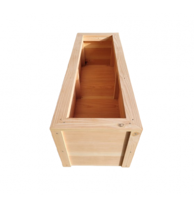 Jardinière urbaine rectangulaire en bois