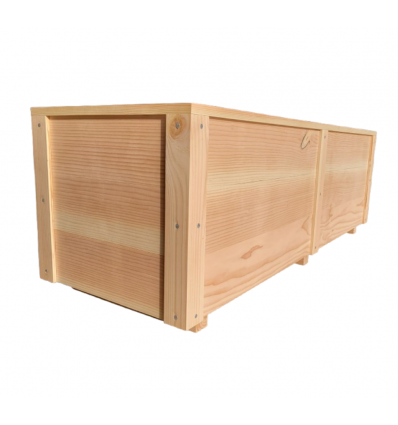 Jardinière urbaine rectangulaire en bois