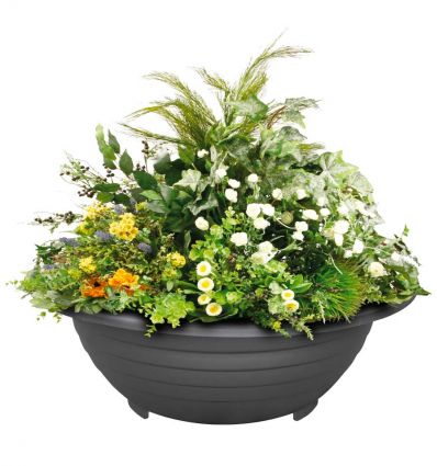 Jardinière urbaine ronde en acier