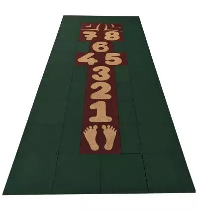 Jeu de la marelle en caoutchouc
