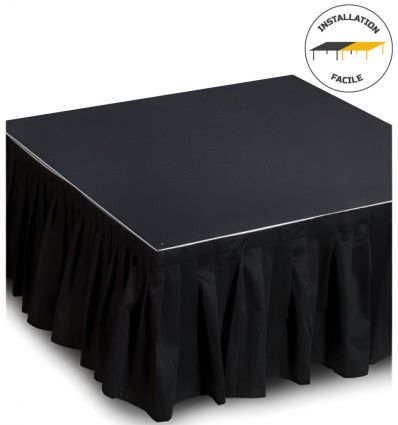 Jupe de scène pour praticable Quick Lock