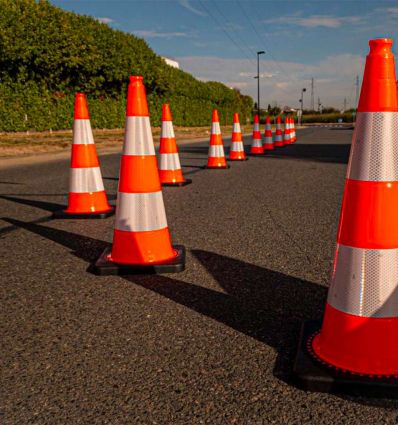 Cône de signalisation 75 cm lesté