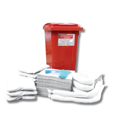 Kit d'intervention absorbant - conteneur mobile
