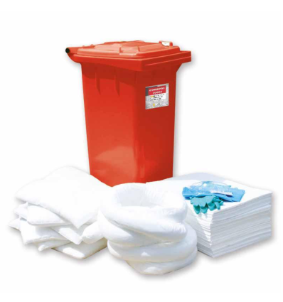 Kit d'intervention absorbant - conteneur mobile