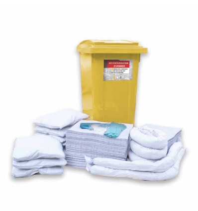 Kit d'intervention absorbant - conteneur mobile