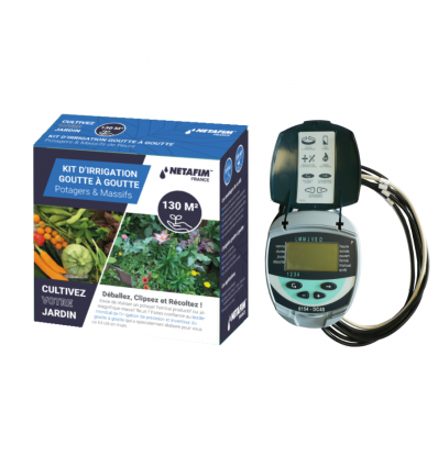 Kit arrosage goutte à goutte avec programmateur
