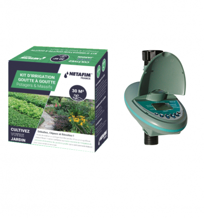Kit arrosage goutte à goutte avec programmateur