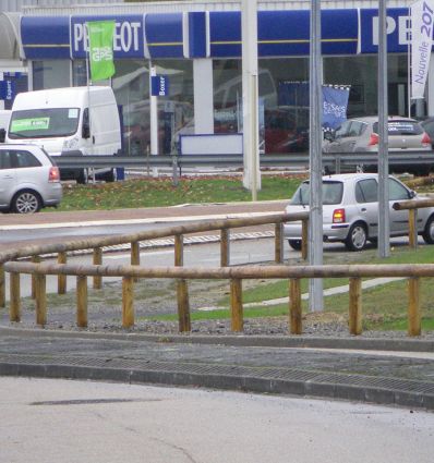 Glissière Bois parking
