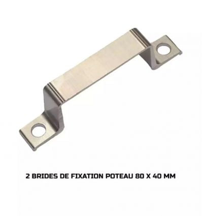 Kit de fixation pour plaque de rue en aluminium