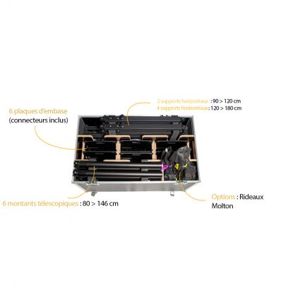Kit Flightcase complet Easydrape