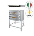 Kit four à pizza avec support et hotte