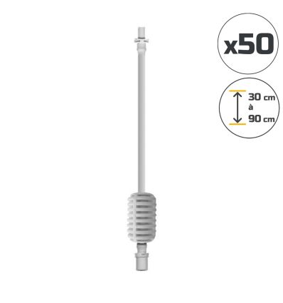 Kit Pendulaire SpinNet avec Tube, Stabilisateur et Tête de vipère (Lot 50/100)