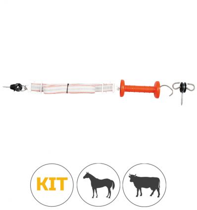 Kit poignée clôture électrique ruban