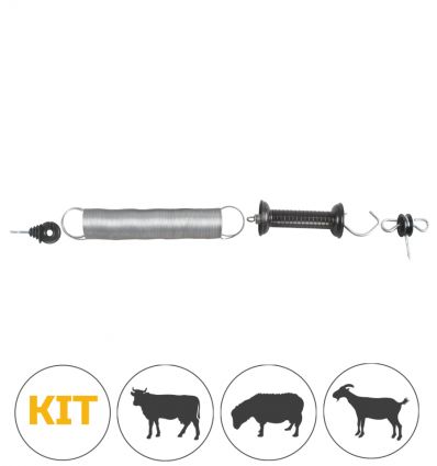 Kit poignée ressort cloture