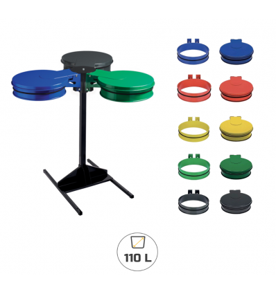 Kit support sac poubelle tri sélectif à poser