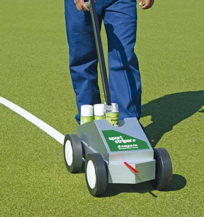 Kit traceur de ligne et peintures aérosol terrain de sport
