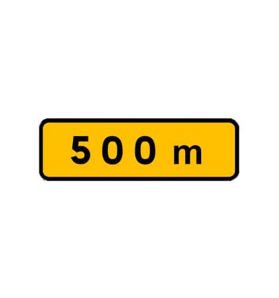 KM1 - Panonceau temporaire de Distance