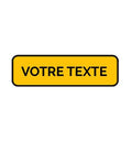 KM9 - Panonceau temporaire avec texte personnalisable