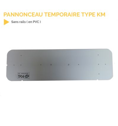 KM9 - Panonceau temporaire mentionnant une sortie de camions