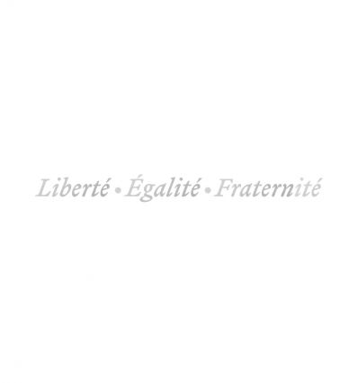 Lettres de façades officielles - Devise française