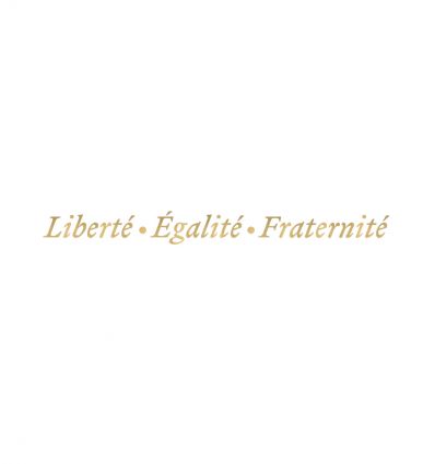 Lettres de façades officielles - Devise française