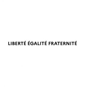 Lettres de façades officielles - Devise française