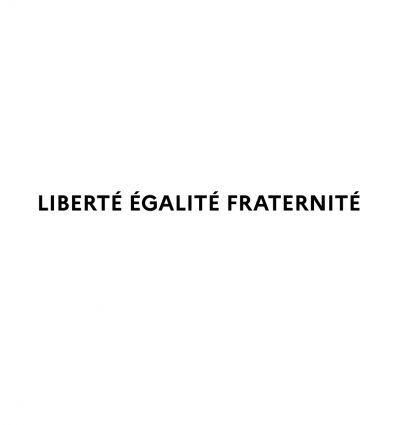 Lettres de façades officielles - Devise française