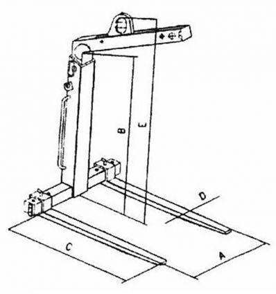 Lève palette réglable auto équilibré 1500 à 3000 kg