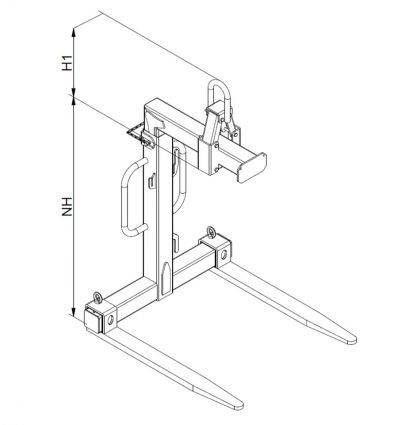 Lève palette réglable auto équilibré par ressort 600 à 3000 kg