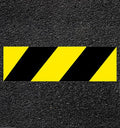 Ligne de sécurité jaune et noir thermocollé Vendu par Lot