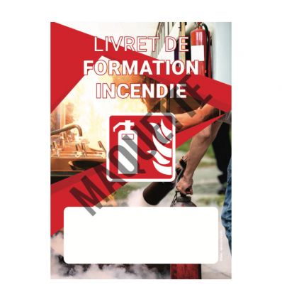 Livret formation incendie et évacuation personnalisable - Lot de 100