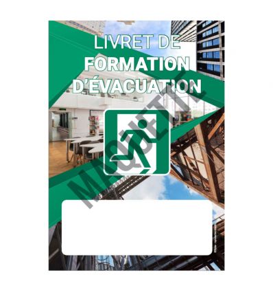 Livret formation incendie et évacuation personnalisable - Lot de 100