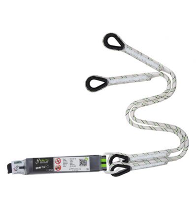 Longe antichute avec absorbeur d'energie 2 sangles