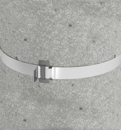 Lot de 100 chapes pour feuillard inox