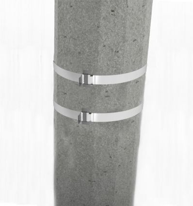 Lot de 100 chapes pour feuillard inox