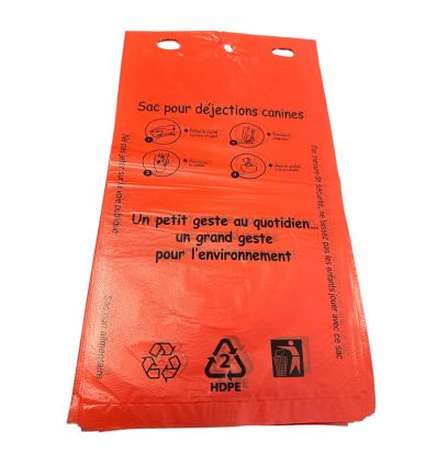 Sacs à déjections canines en liasses