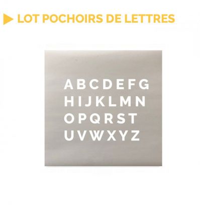 Lot Pochoirs de lettres