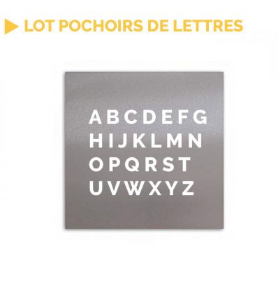 Lot Pochoirs de lettres