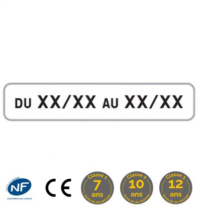 M11B1 - Panonceau avec Date d'Application