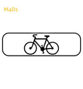M4d1 - Panonceau d'application du panneau aux vélos