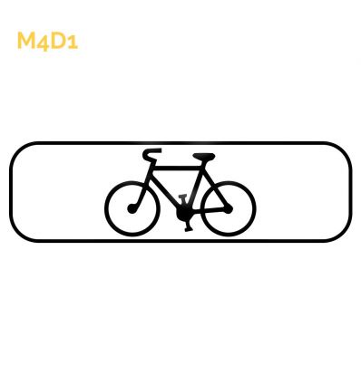 M4d1 - Panonceau d'application du panneau aux vélos