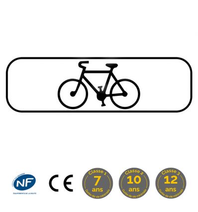 M4d1 - Panonceau d'application du panneau aux vélos
