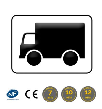 M4g - Panonceau d'application du panneau aux camions