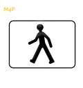 M4p - Panonceau d'application du panneau aux piétons