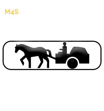 M4s - Panonceau Véhicules à traction animale