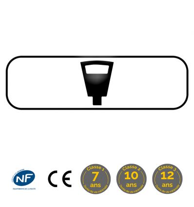 M6d1 - Panonceau stationnement payant parcmètre
